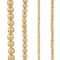 12 Pack: Gold Metal Round Beads Mix, by Bead Landing™